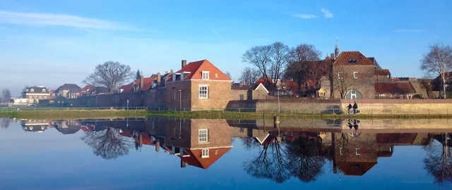 Panorama foto stadsmuur Harderwijk